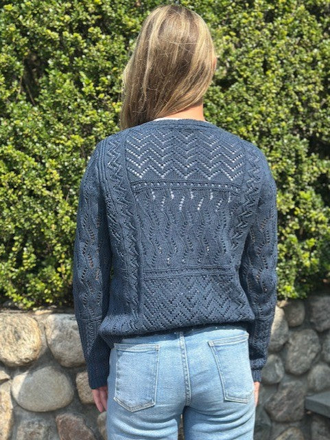 Autumn Cashmere Stitchery Patchwork Crew
