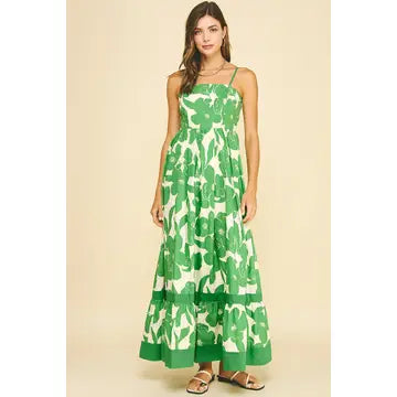 Pinch Floral Tiered Maxi Dress