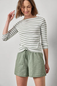 Lilla P Striped Boatneck