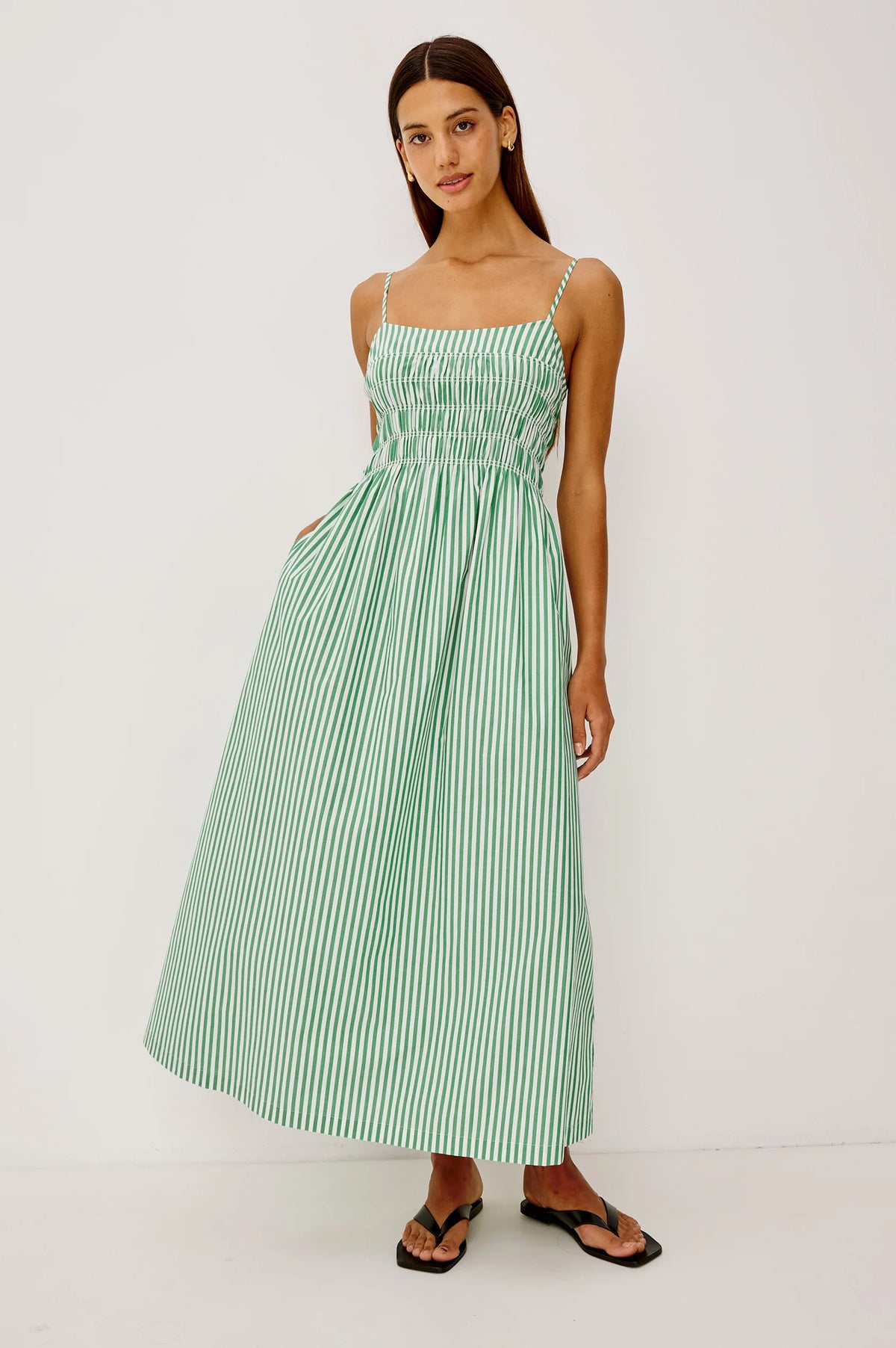 Rails Primrose Emerald Stripe Dress