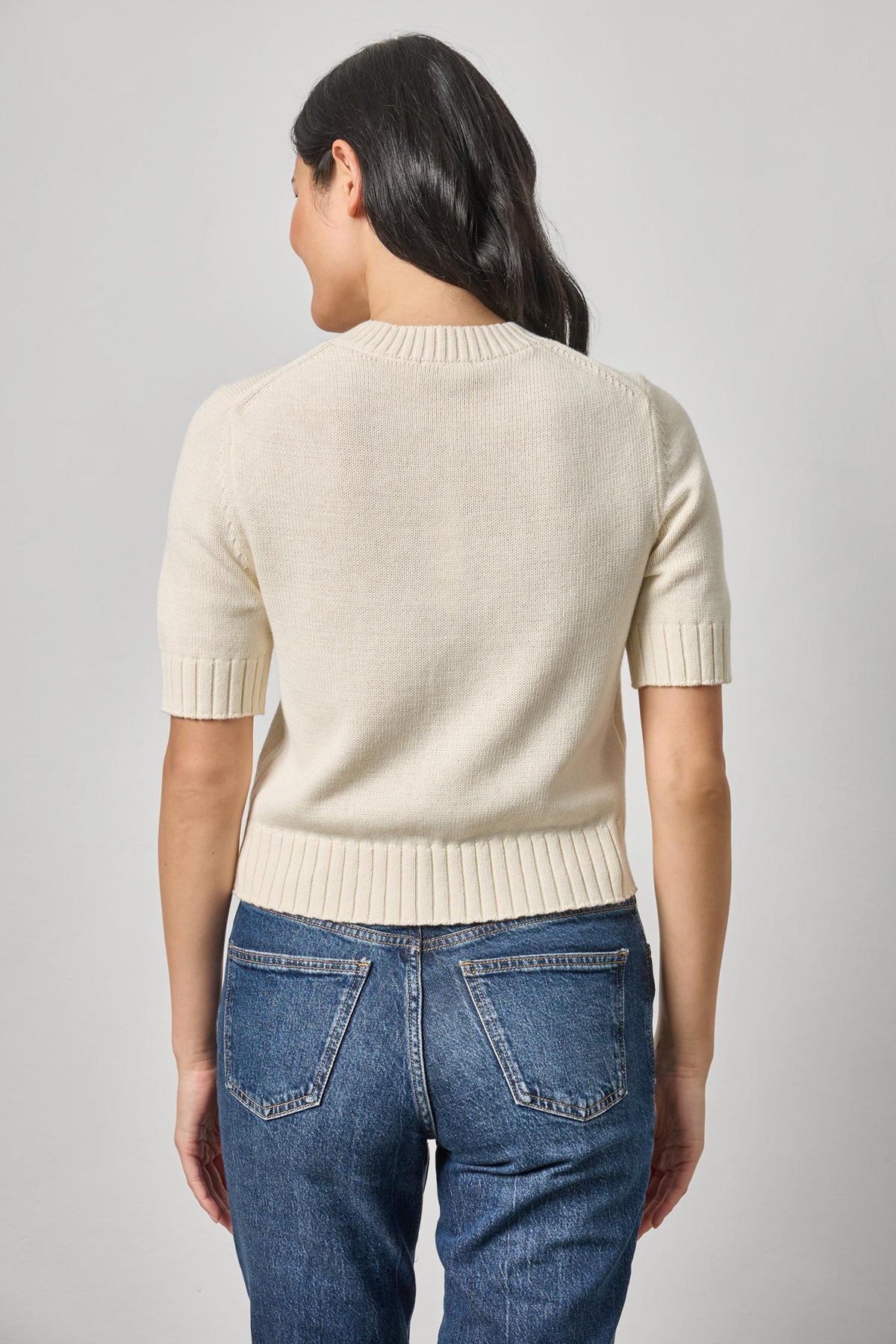 Lilla P Elbow Sleeve Cardigan