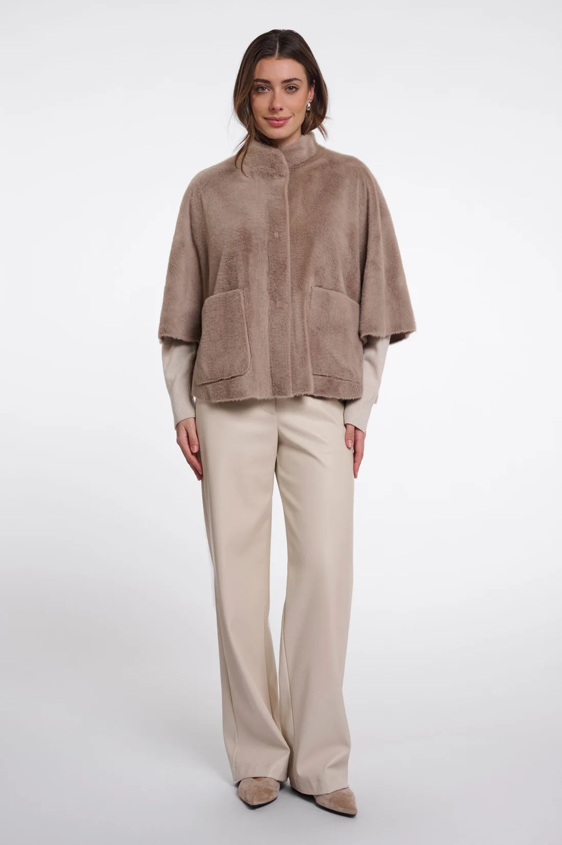 Rino & Pelle Dewi Faux Fur Cape