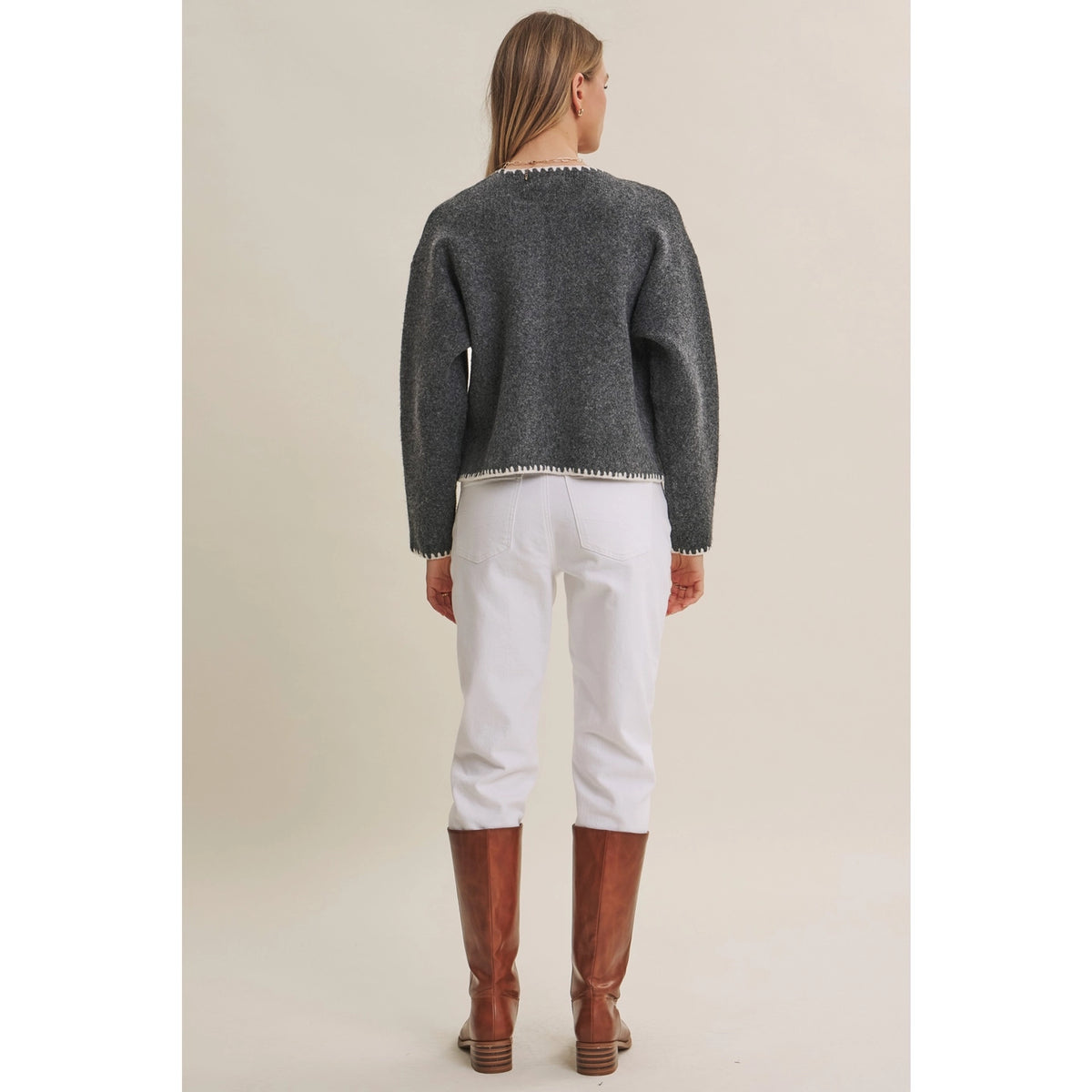 In February Wool Blend Sweater Cardigan