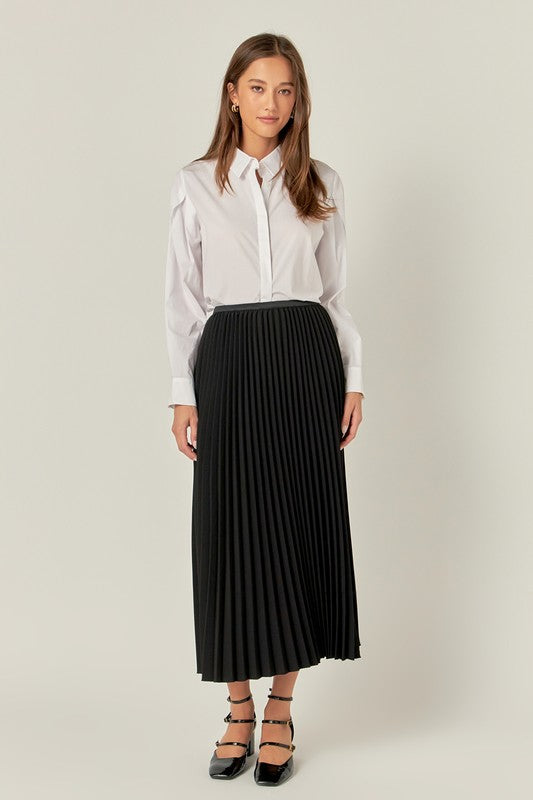 スカート ROHE FW25 PLEATED MIDI SKIRT (41632018 251) Plissé wrap skirt– Róhe