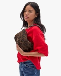 Clare V Petit Moyen Messenger Pablo Suede
