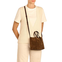 Il Bisonte Nina Suede Corssbody