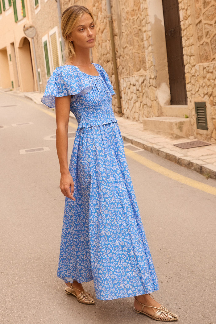 Oliphant Lilana Dress Ditsy Blue