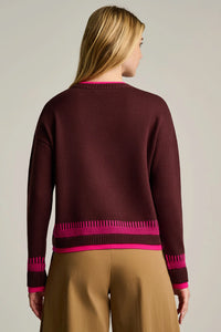 Lisa Todd Point Taken Contrast Crew Sweater