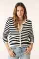 Navy White Stripe