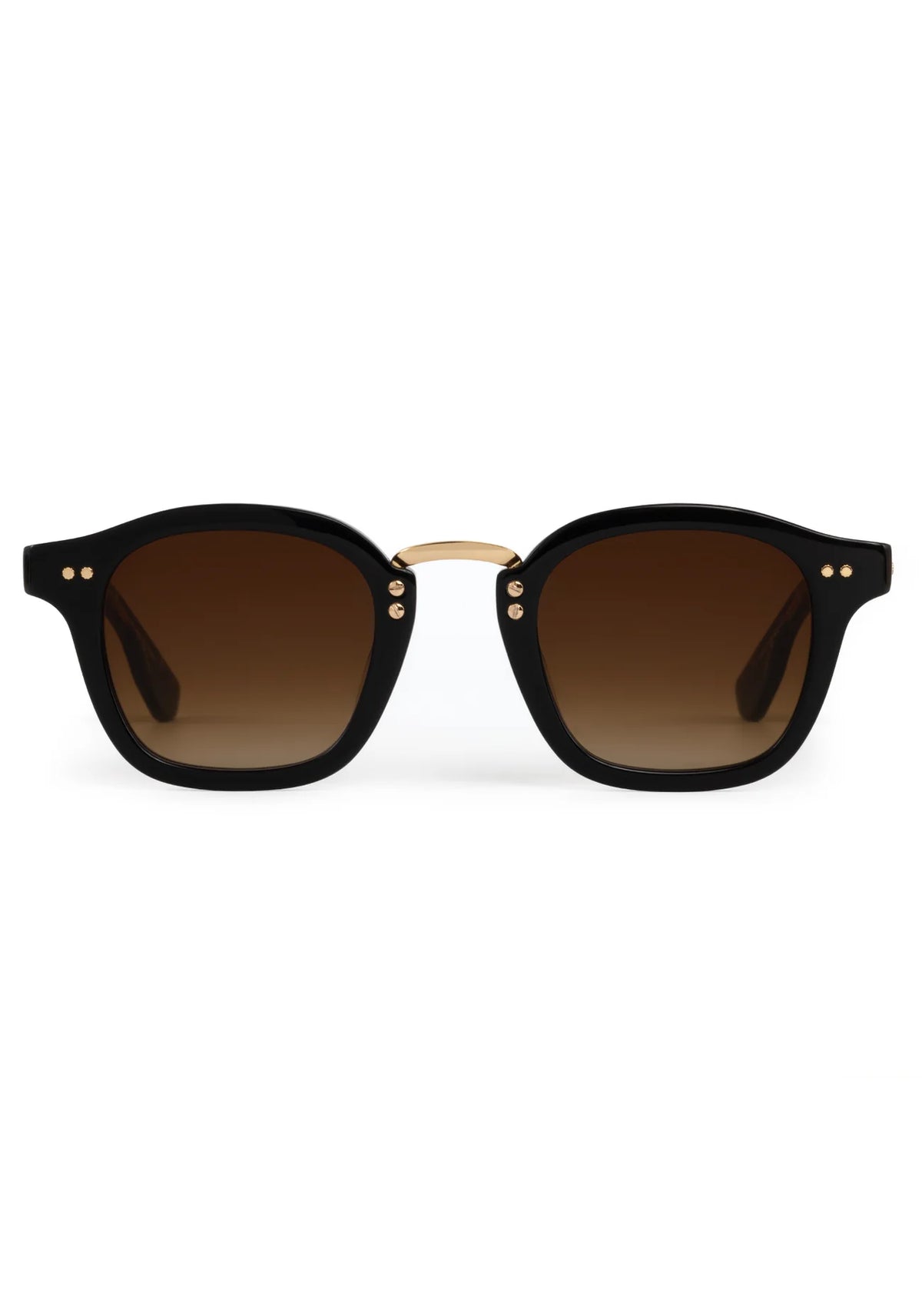 Krewe Campbell Black + Black Tea Sunglasses