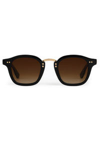 Krewe Campbell Black + Black Tea Sunglasses