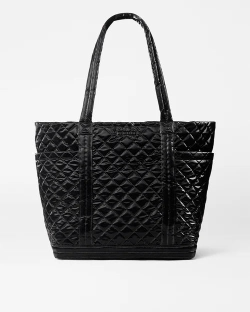 MZ Wallace Large Empire Tote Black Liquid