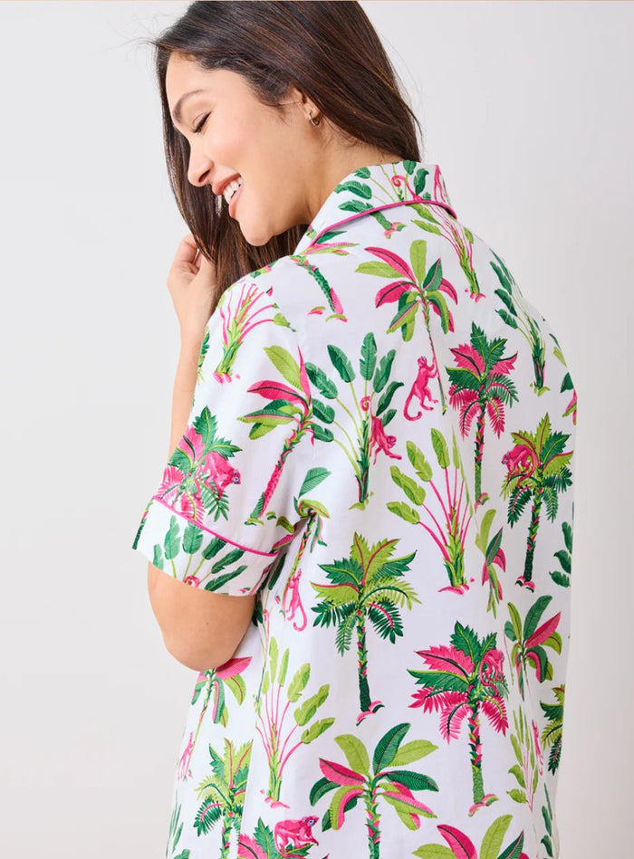 PrintFresh Royal Palms Short PJ Set