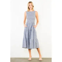 THML Sleeveless Gingham Dress