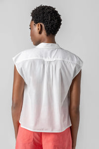 Lilla P Short Sleeve Button Down Shirt Final Clearance
