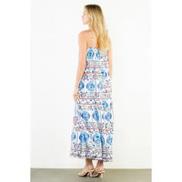THML Sea Print Maxi Dress