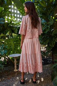 By Together Embroidered Ruffle Skirt