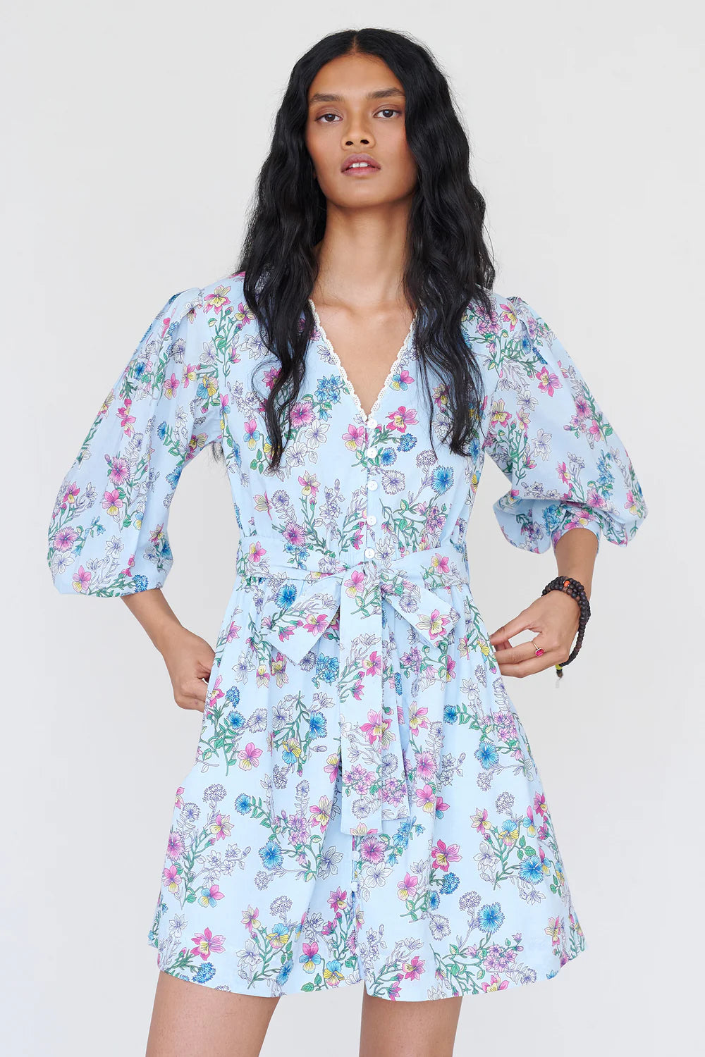 Banjanan Anne Floral Print Mini Dress