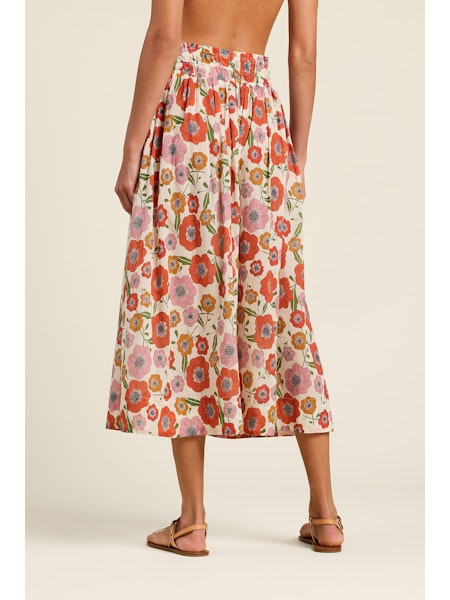 Trovata Birds of Paradis Poppy Costa Bianca Skirt