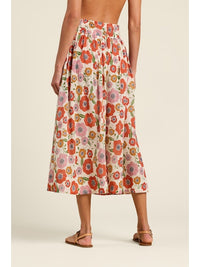 Trovata Birds of Paradis Poppy Costa Bianca Skirt