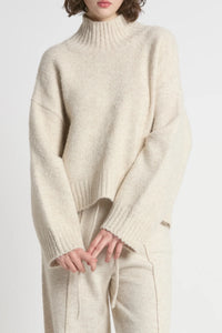Look by M Chunky Mock Neck Sweater