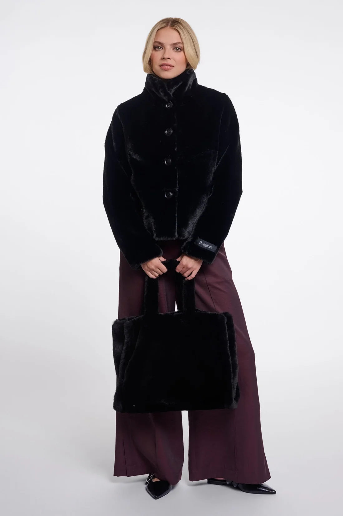 Rino & Pelle Daan Faux Fur Shopper