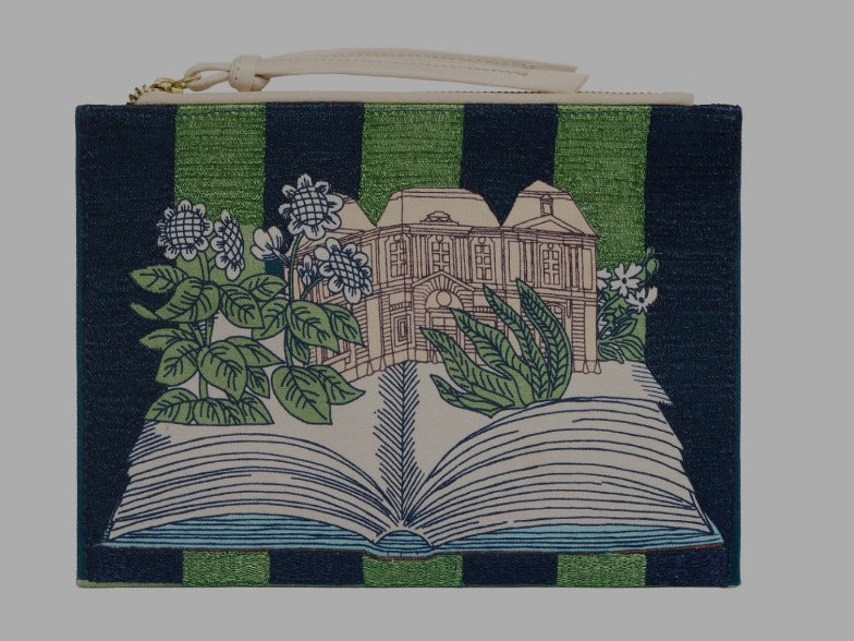 Inoui Editions Paris Floral Embroidered Pouch Final Clearance