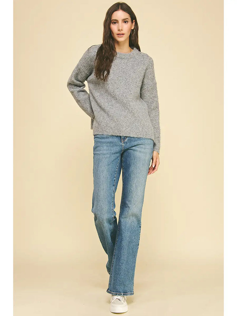 Pinch Soft Yarn Crew Sweater