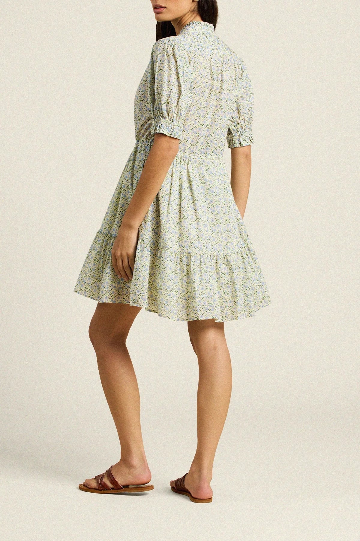 Trovata Birds of Paradis Phoebe Nantucket Ditsy Print Dress