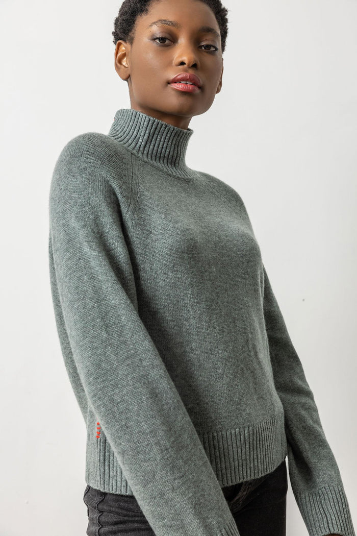 Lilla P Full Sleeve Turtleneck Sweater