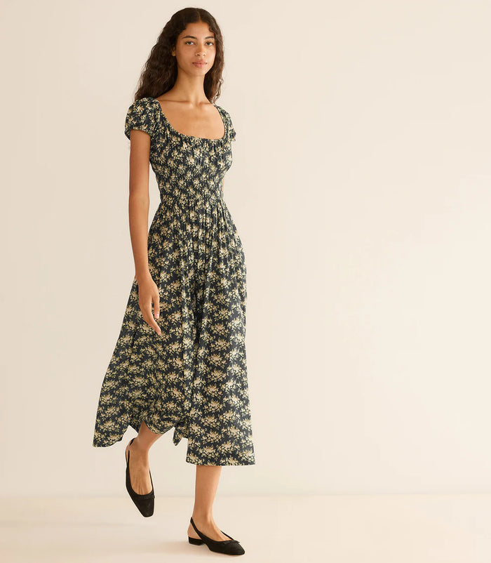 DOEN Quinley Noir Rosier Floral Dress