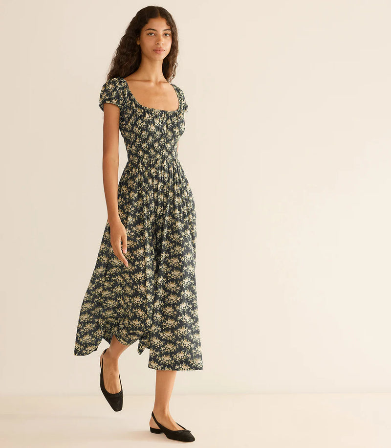 DOEN Quinley Noir Rosier Floral Dress