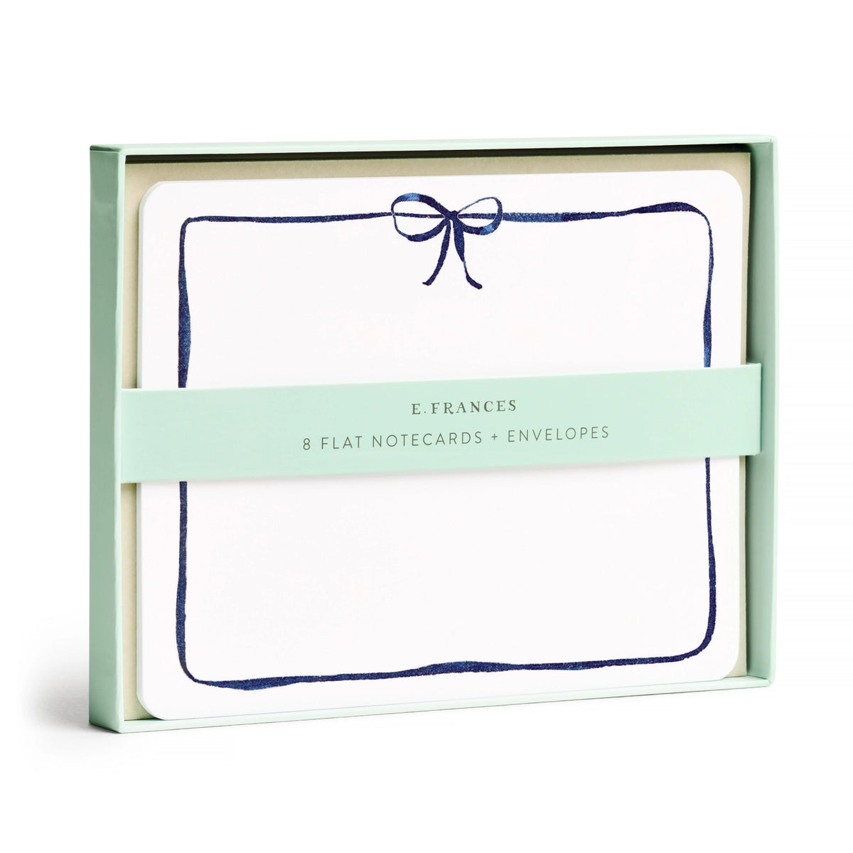 E.Frances Navy Bow Boxed Flat Notes