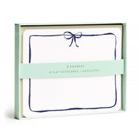 E.Frances Navy Bow Boxed Flat Notes