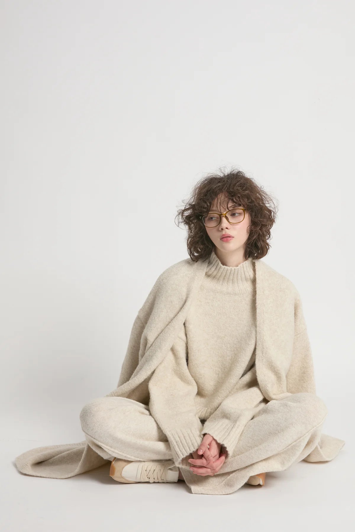 Look by M Chunky Mock Neck Sweater