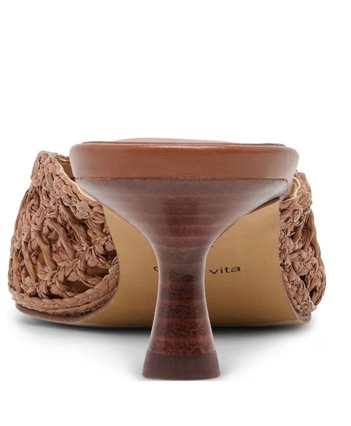 Dolce Vita Cleo Loop Mule Brown Raffia