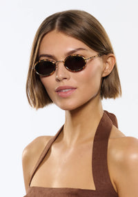 Krewe Kate 12K+ Nikko Tortoise Sunglasses