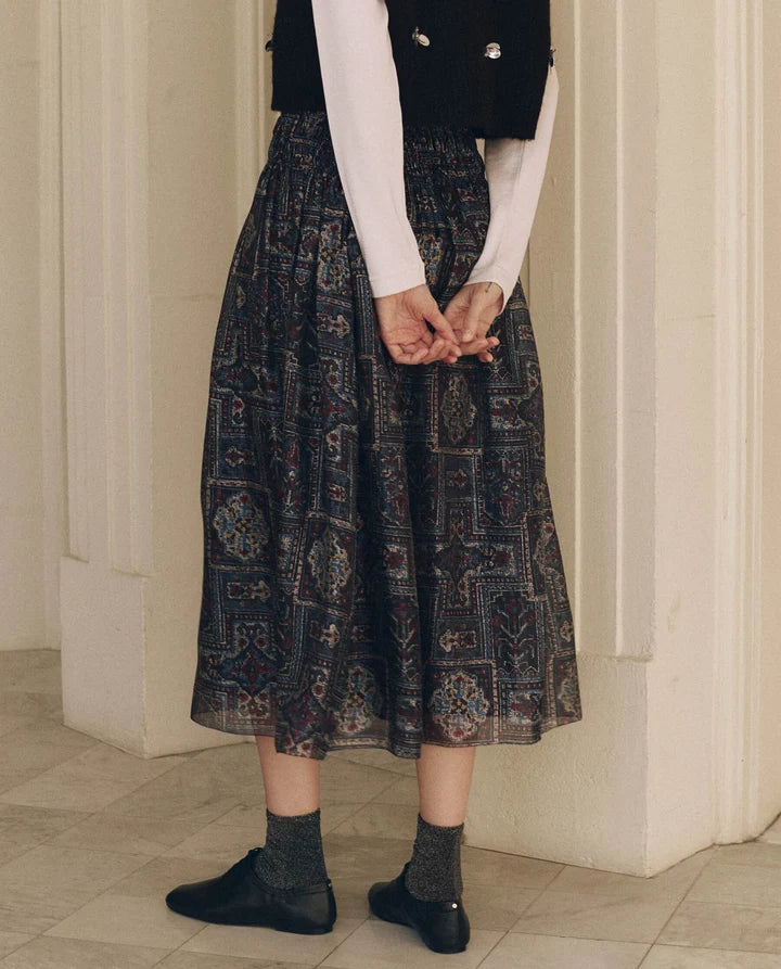 The Great Textile Print Canary Skirt