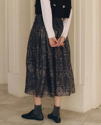 The Great Textile Print Canary Skirt
