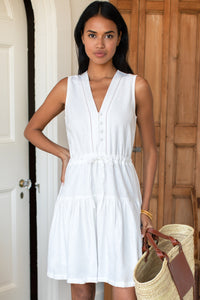 Emerson Fry Basque Linen Sundress