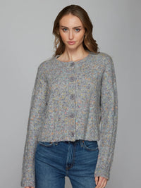 Autumn Cashmere Confetti Cable Boxy Cardigan