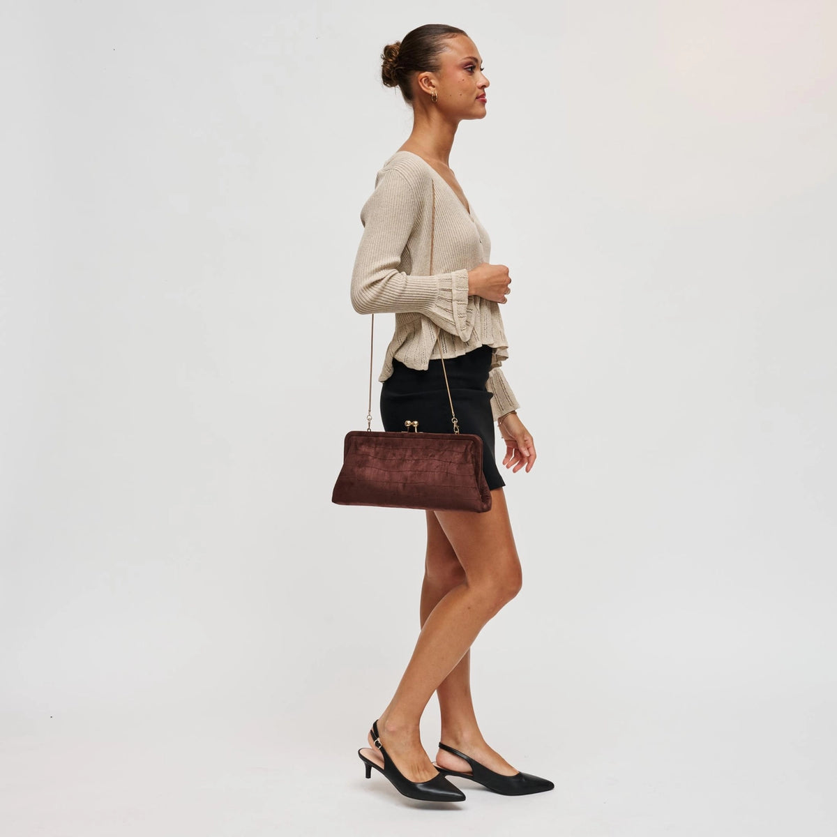 Urban Expressions Kristin Faux Suede Clutch