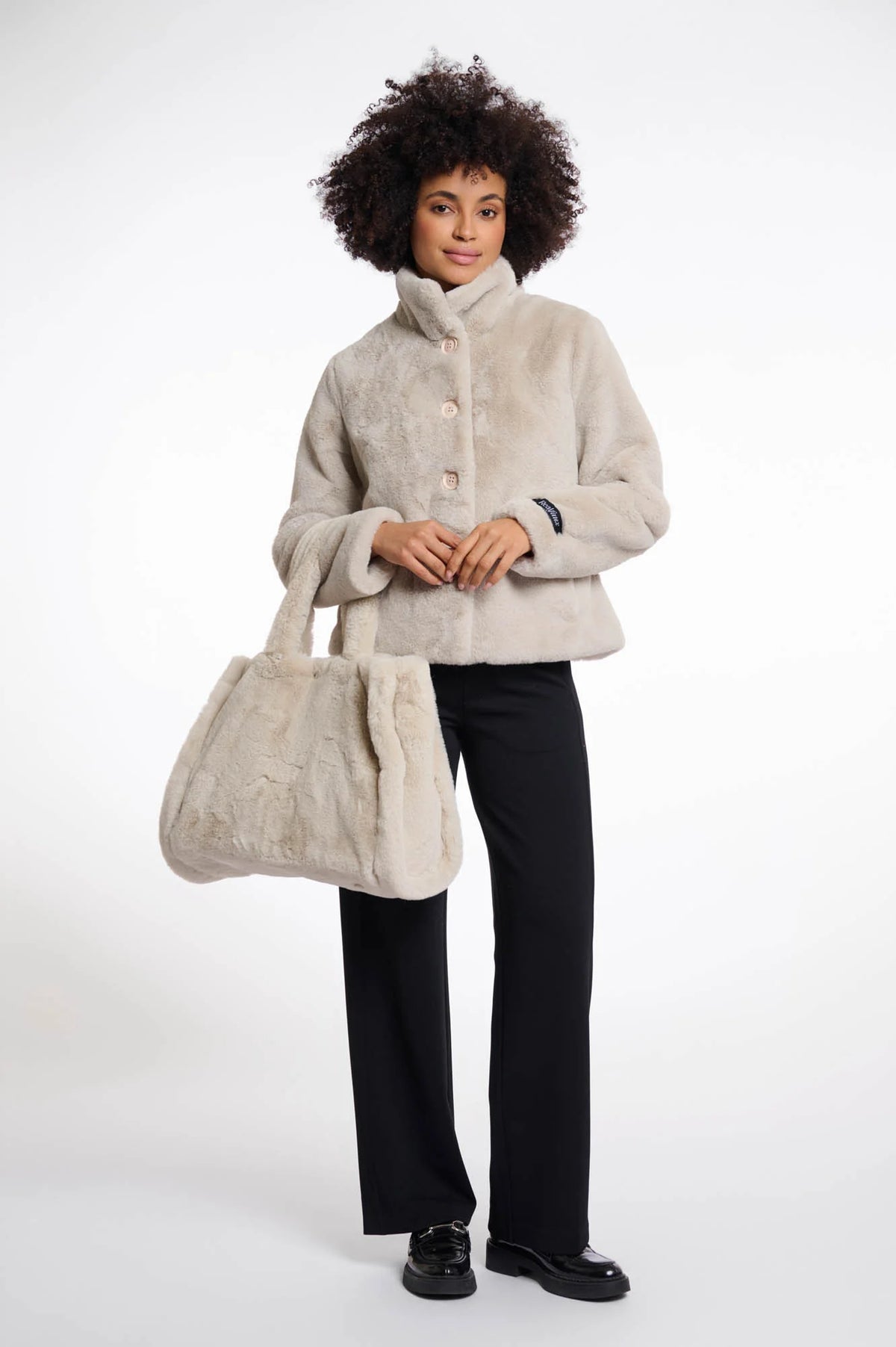 Rino & Pelle Daan Faux Fur Shopper