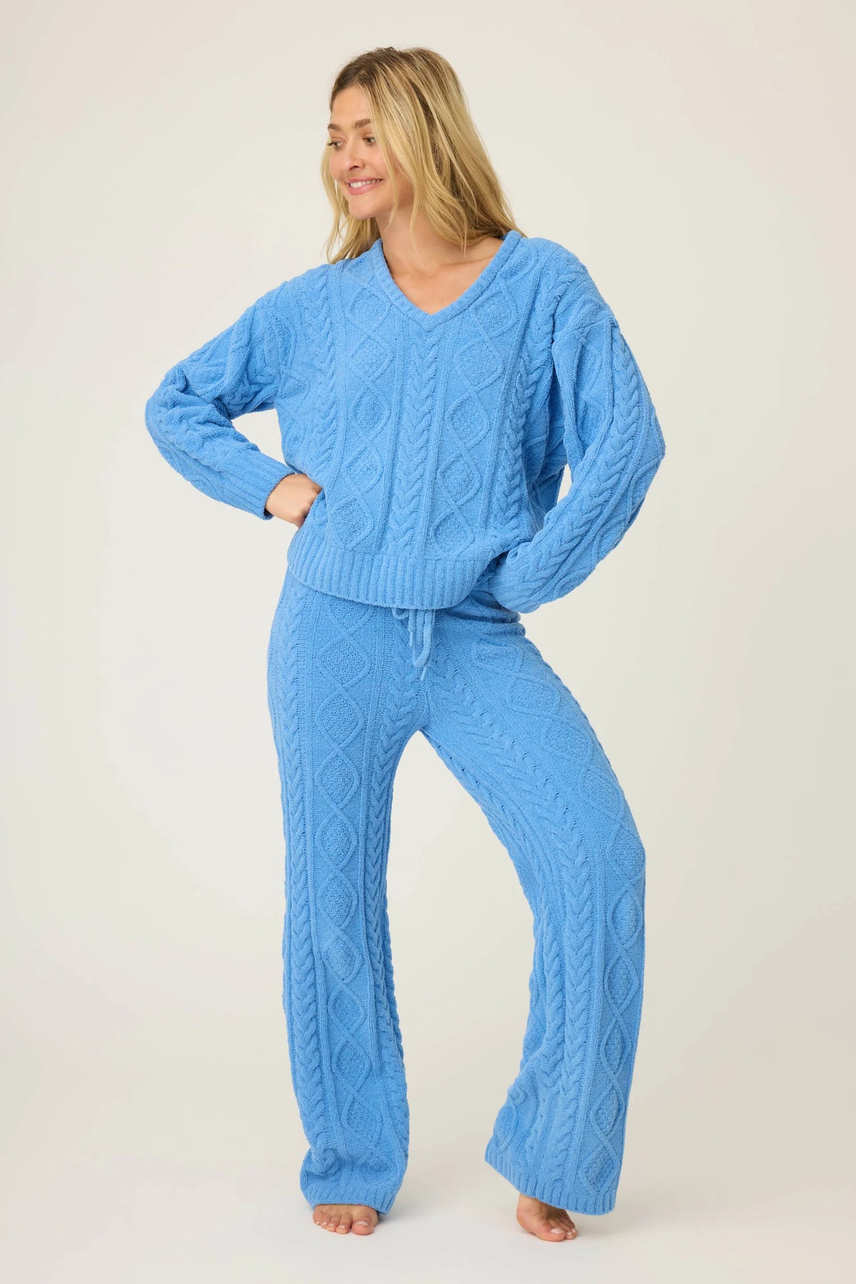 P.J. Salvage Cozy Chenille Cable Knit Lounge Pants