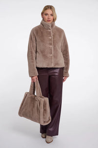Rino & Pelle Daan Faux Fur Shopper