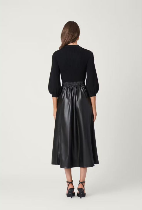 Shoshanna Aspen Mixed Media Dress