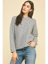 Pinch Soft Yarn Crew Sweater