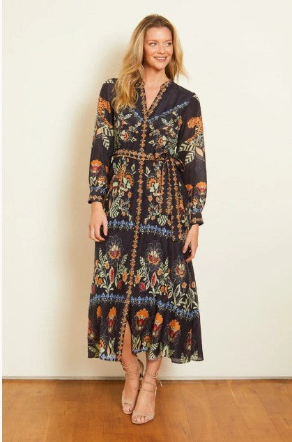 Caballero Michelle Vintage Cheetah Dress