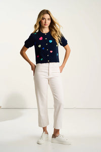 Lisa Todd Royal Flush Heart Sweater