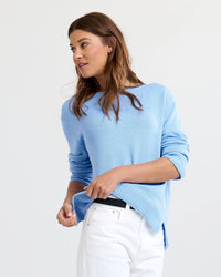 Pura Cashmere Everyday Cotton Crew